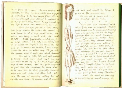 Lewis Carroll’s manuscript of Alice — Carroll’s own migraine experiences are thought to have inspired the story.